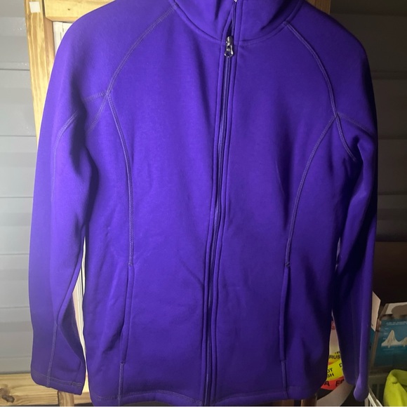 Studio 2 Women’s Long Sleeve Zip Up Shirt Size M Brand New Purple With Pockets - Picture 1 of 7